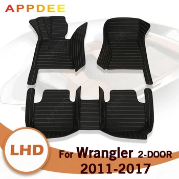APPDEE Auto covorase pentru Jeep Wrangler（DOUĂ UȘI）2011 2012 2013 2014 2015 2016 2017 auto Personalizate picior Tampoane de automobile