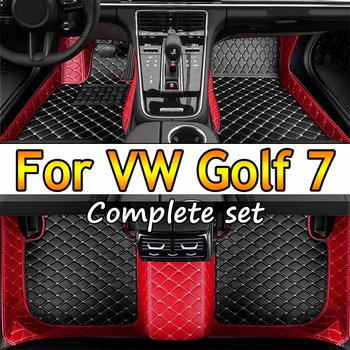 Auto Covorase Pentru Volkswagen VW Golf 7 7.5 GTE GTD GTI 2012~2020 Covoare din Piele Mat Covoare Pad Interior Piese Accesorii Auto