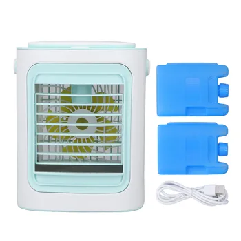 Desktop Ventilatorului de Răcire Tabelul Cooler Ventilator de Umidificare Uniformă Grila de Zgomot Redus Ușor de Curățat 6W Lumina Colorate pentru Acasă
