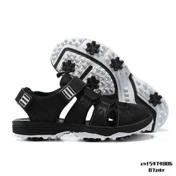 Vara Nou În Aer Liber, Teren De Golf Sandale Bărbați Respirabil Pantofi De Golf Rezistent La Alunecare Adidasi Sport În Aer Liber Piroane De Golf, Pantofi Sport