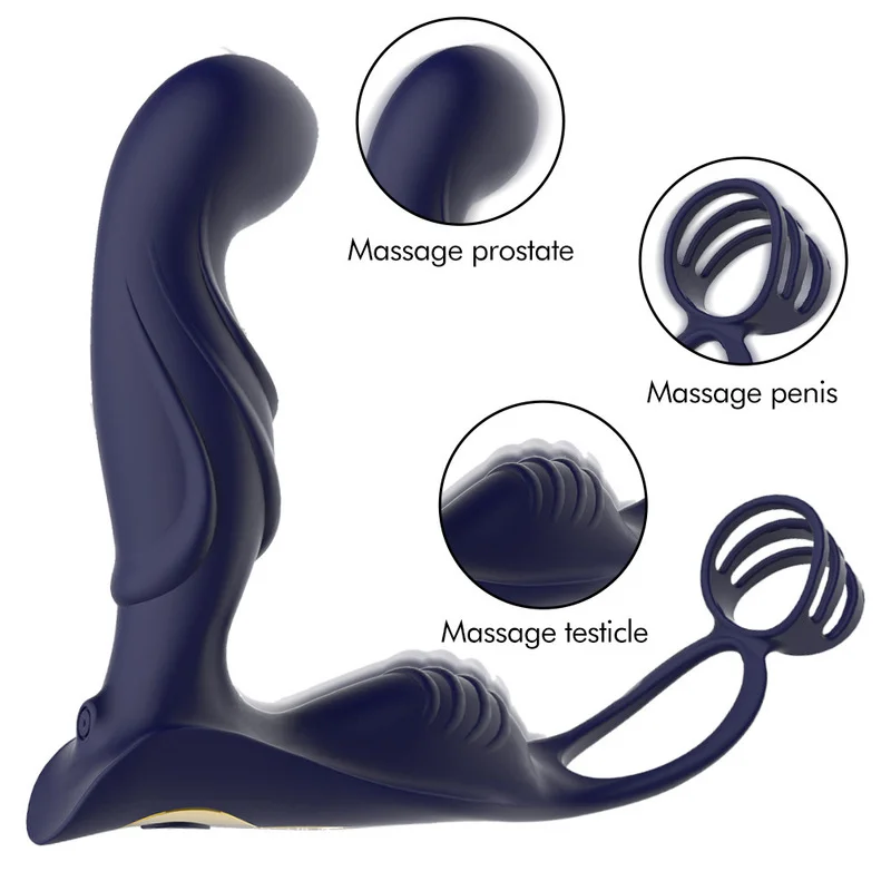Jucarii Sexuale Pentru Barbati Vibrator Anal Plug Vibrator De Prostata Pentru Masaj Penis Inel Intarziere Ejaculare De La Distanță De Control Anus Butt Plug Cuplu 18 . ' - ' . 0