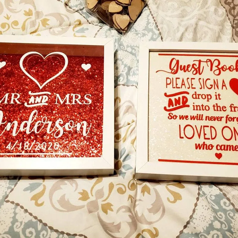 personalizat 100 inimile a crescut de aur alternitive nunta carte de oaspeti, personaliza ziua de naștere copil de dus unice din lemn picătură doresc cutie . ' - ' . 4